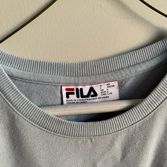 Fila Light Blue Sweater - Picture 2 of 3